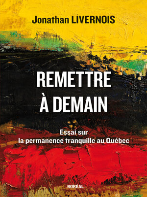 cover image of Remettre à demain
